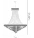 Ceiling Pendant Chandelier 20 Light French Gold, Crystal - 3