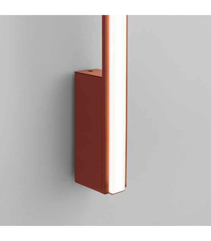 Lagom 90cm Integrated LED Wall Lamp Red Ochre 4000K-4