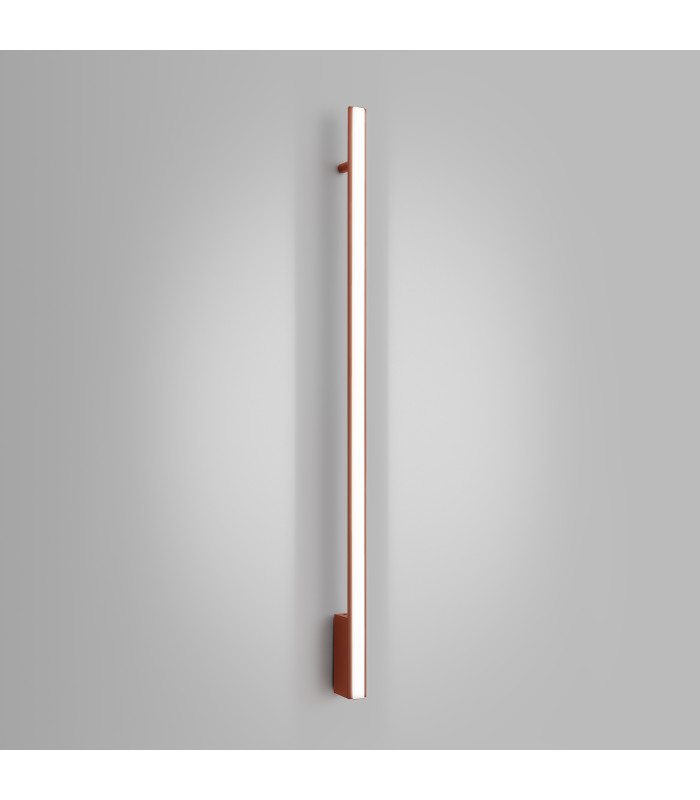 Lagom 120cm Integrated LED Wall Lamp Red Ochre 4000K-3