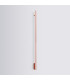 Lagom 150cm Integrated LED Wall Lamp Red Ochre 4000K-2