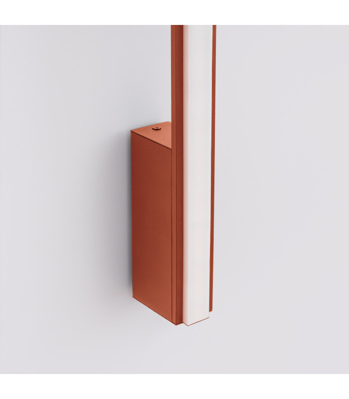 Lagom 90cm Integrated LED Wall Lamp Red Ochre 4000K-6
