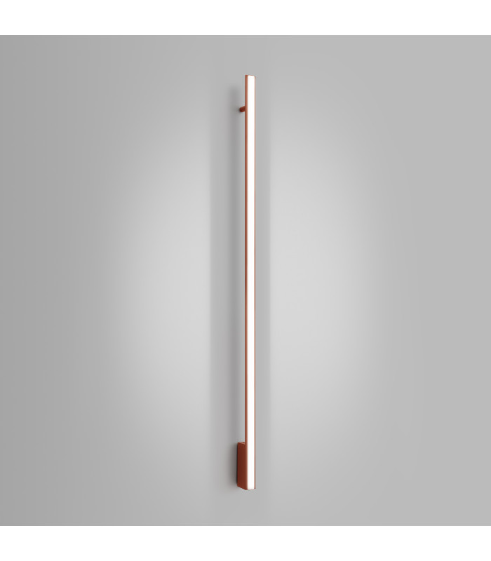 Lagom 150cm Integrated LED Wall Lamp Red Ochre 4000K-3