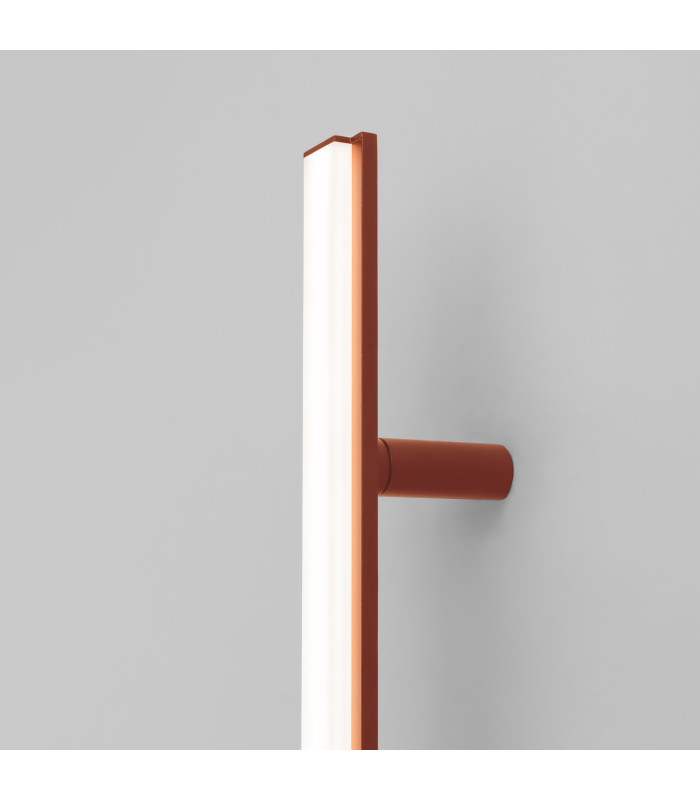 Lagom 90cm Integrated LED Wall Lamp Red Ochre 4000K-7