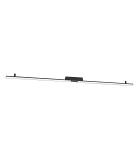 Lagom Integrated LED Semi Flush Ceiling Light Black 3000K-1