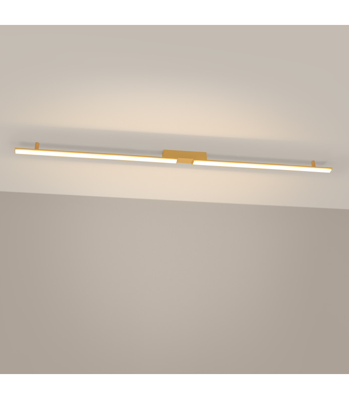 Lagom Integrated LED Semi Flush Ceiling Light Golden 3000K-3