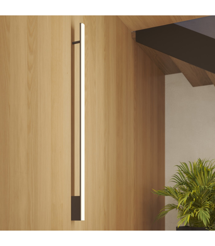 Lagom 90cm Integrated LED Wall Lamp Red Ochre 4000K-11