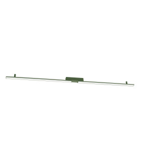 Lagom Integrated LED Semi Flush Ceiling Light Olive Green 3000K-1