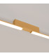 Lagom Integrated LED Semi Flush Ceiling Light Golden 3000K-6