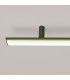 Lagom Integrated LED Semi Flush Ceiling Light Olive Green 3000K-5