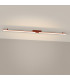 Lagom Integrated LED Semi Flush Ceiling Light Red Ochre 3000K-3