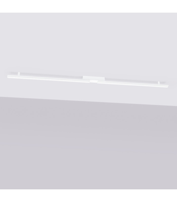 Lagom Integrated LED Semi Flush Ceiling Light White 4000K-2
