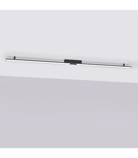 Lagom Integrated LED Semi Flush Ceiling Light Black 4000K-2