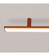Lagom Integrated LED Semi Flush Ceiling Light Red Ochre 3000K-5