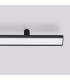 Lagom Integrated LED Semi Flush Ceiling Light Black 4000K-4