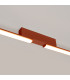 Lagom Integrated LED Semi Flush Ceiling Light Red Ochre 3000K-6