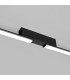 Lagom Integrated LED Semi Flush Ceiling Light Black 4000K-6