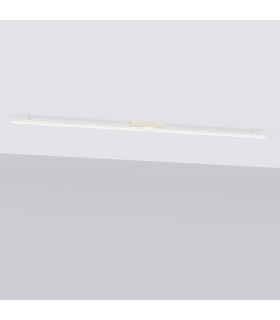 Lagom Integrated LED Semi Flush Ceiling Light Beige 4000K-2