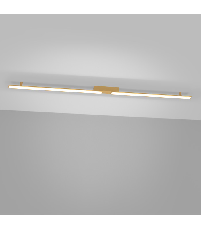 Lagom Integrated LED Semi Flush Ceiling Light Golden 4000K-3