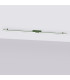 Lagom Integrated LED Semi Flush Ceiling Light Olive Green 4000K-2