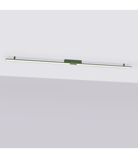 Lagom Integrated LED Semi Flush Ceiling Light Olive Green 4000K-2