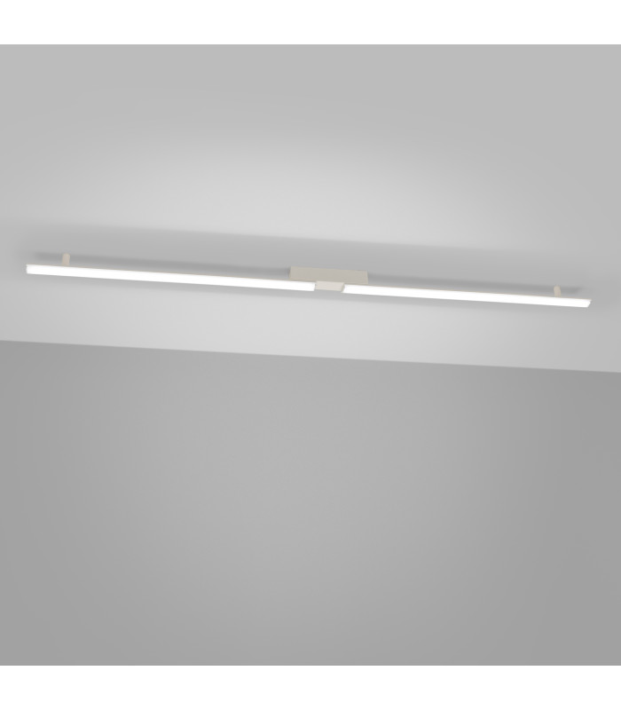 Lagom Integrated LED Semi Flush Ceiling Light Beige 4000K-3