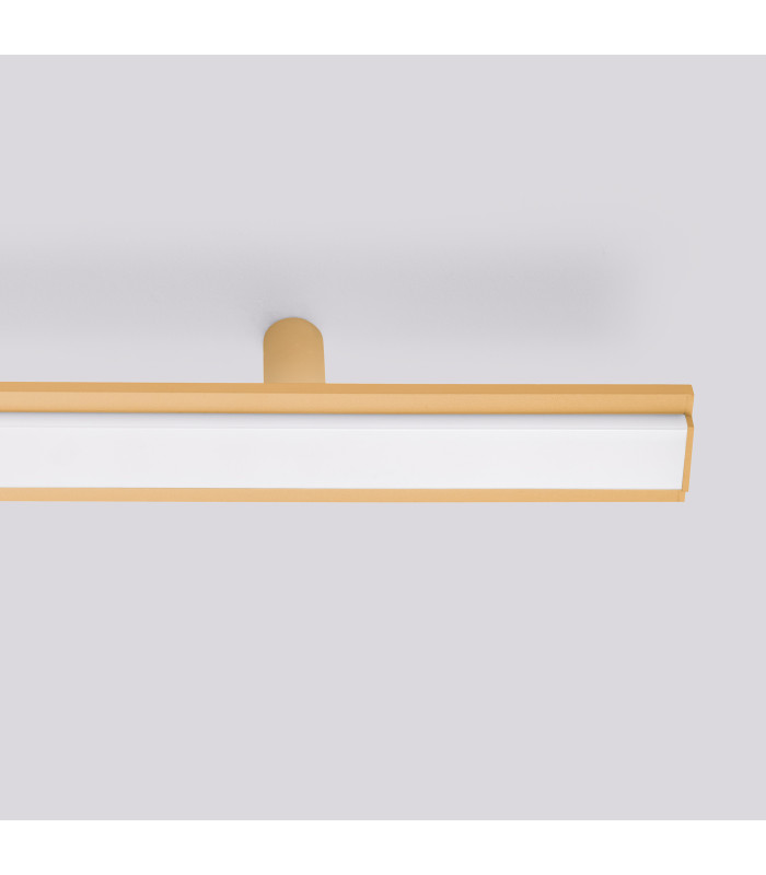 Lagom Integrated LED Semi Flush Ceiling Light Golden 4000K-4