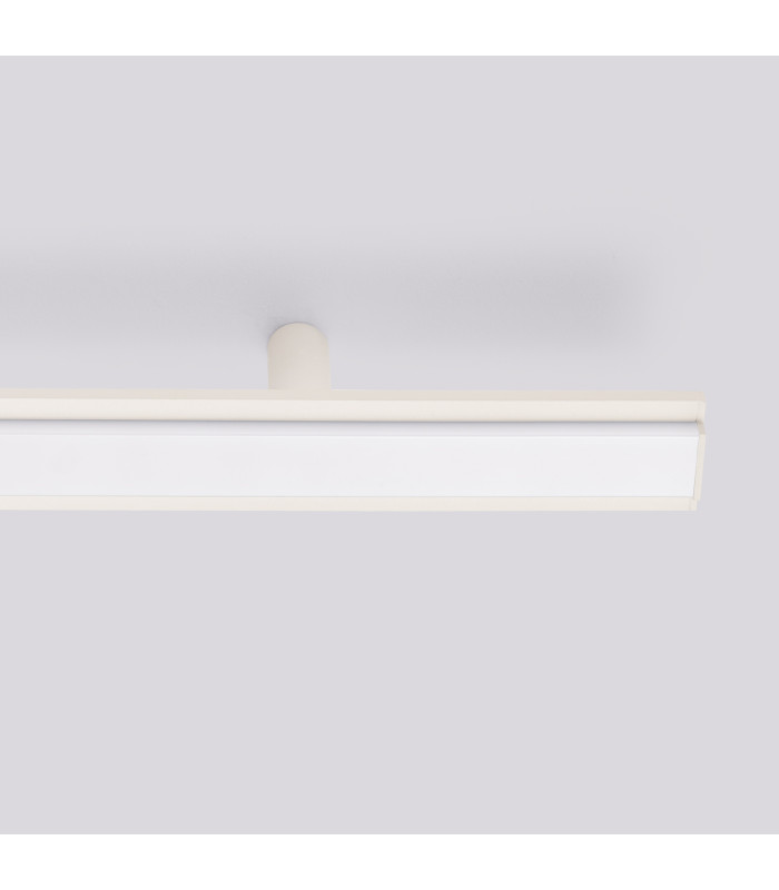 Lagom Integrated LED Semi Flush Ceiling Light Beige 4000K-4