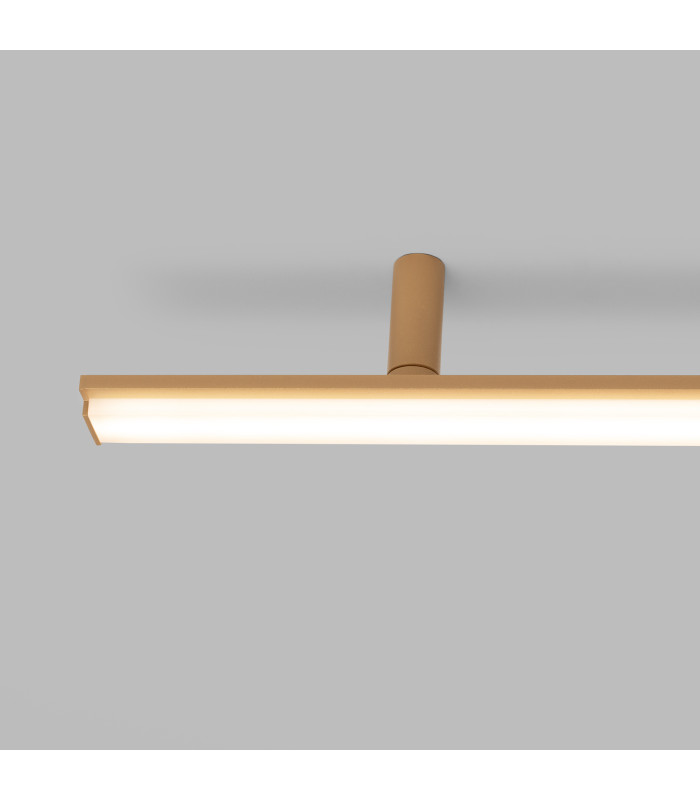 Lagom Integrated LED Semi Flush Ceiling Light Golden 4000K-5