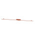 Lagom Integrated LED Semi Flush Ceiling Light Red Ochre 4000K-1