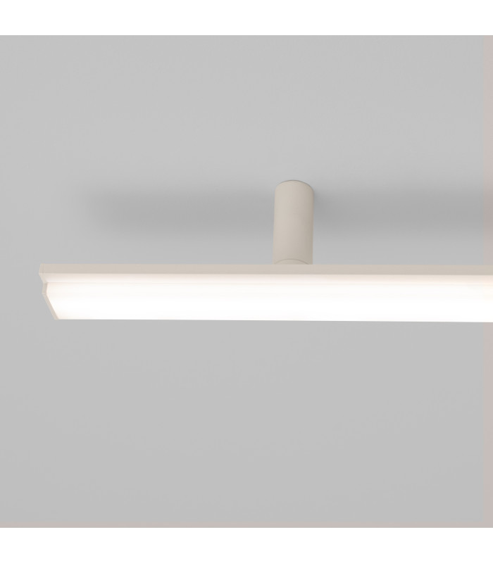 Lagom Integrated LED Semi Flush Ceiling Light Beige 4000K-5