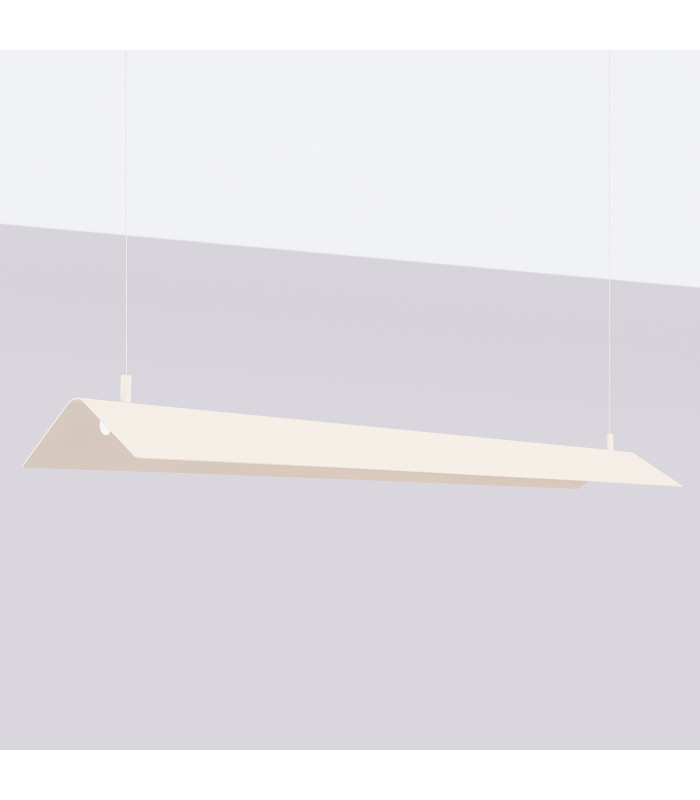 Elva LED Bar Pendant Ceiling Light Beige 3000K-2