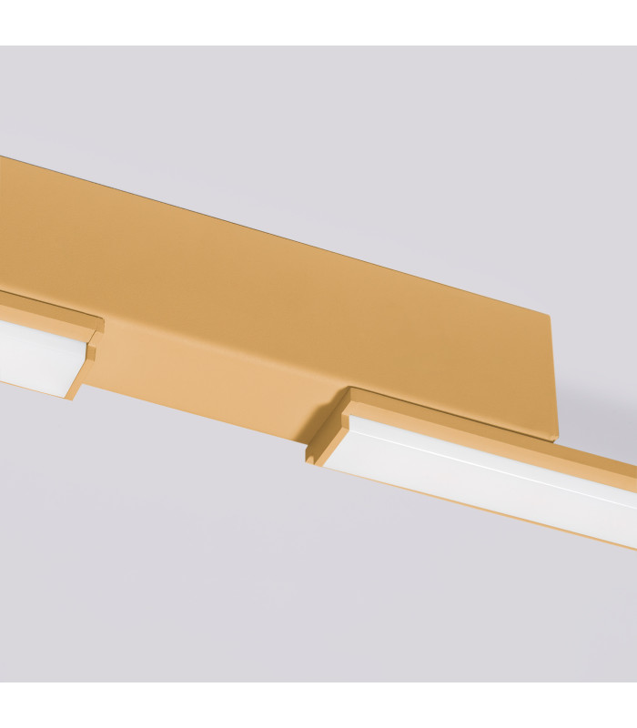Lagom Integrated LED Semi Flush Ceiling Light Golden 4000K-7