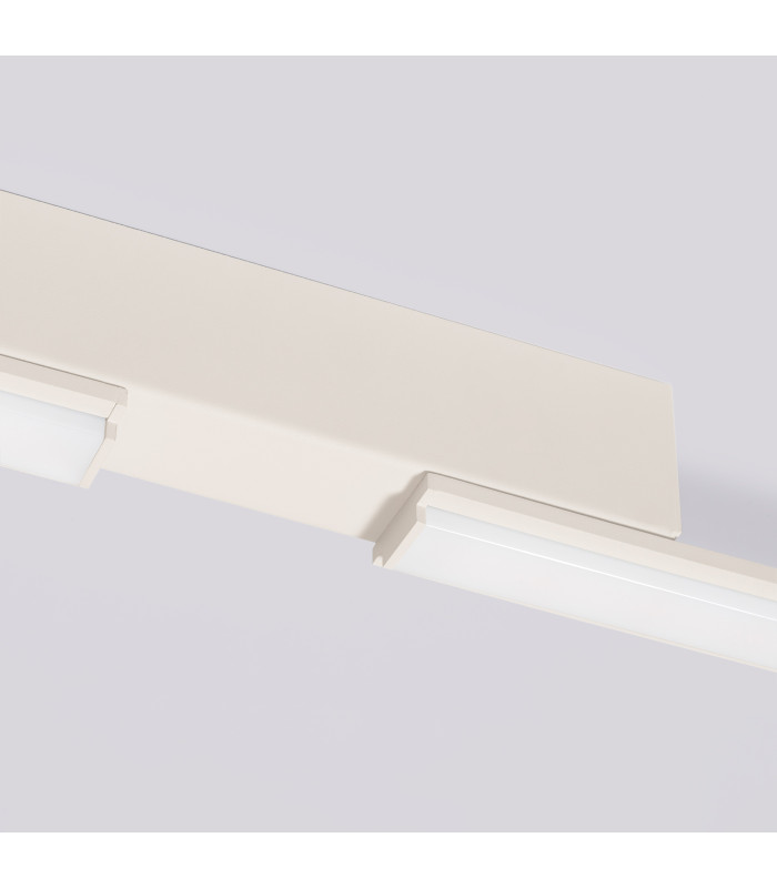 Lagom Integrated LED Semi Flush Ceiling Light Beige 4000K-7