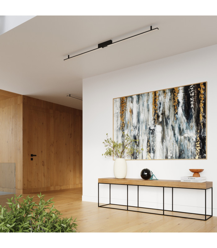 Lagom Integrated LED Semi Flush Ceiling Light Golden 4000K-9