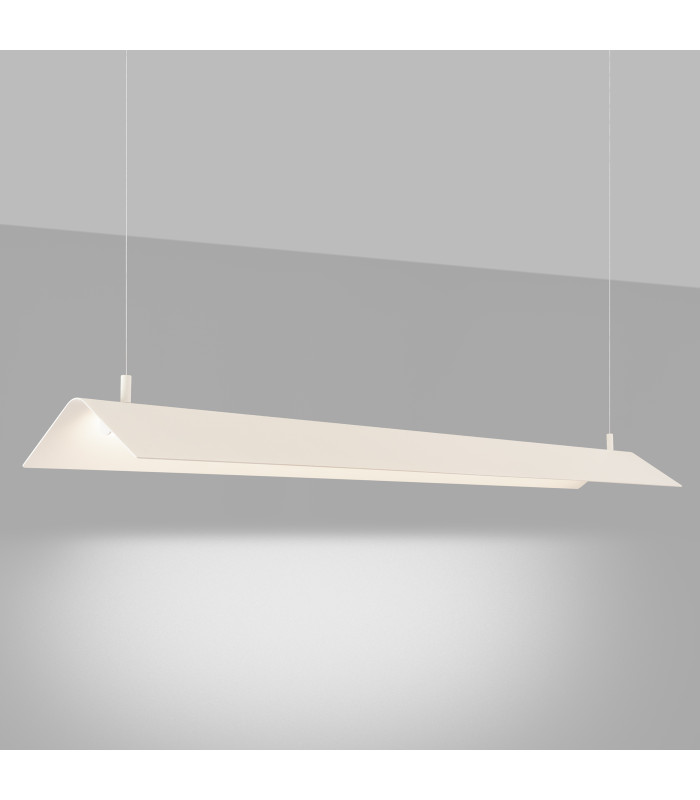 Elva LED Bar Pendant Ceiling Light Beige 4000K-3