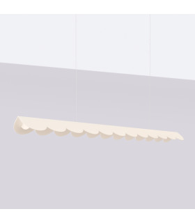 Biscuit 130cm LED Bar Pendant Ceiling Light Beige 3000K-2