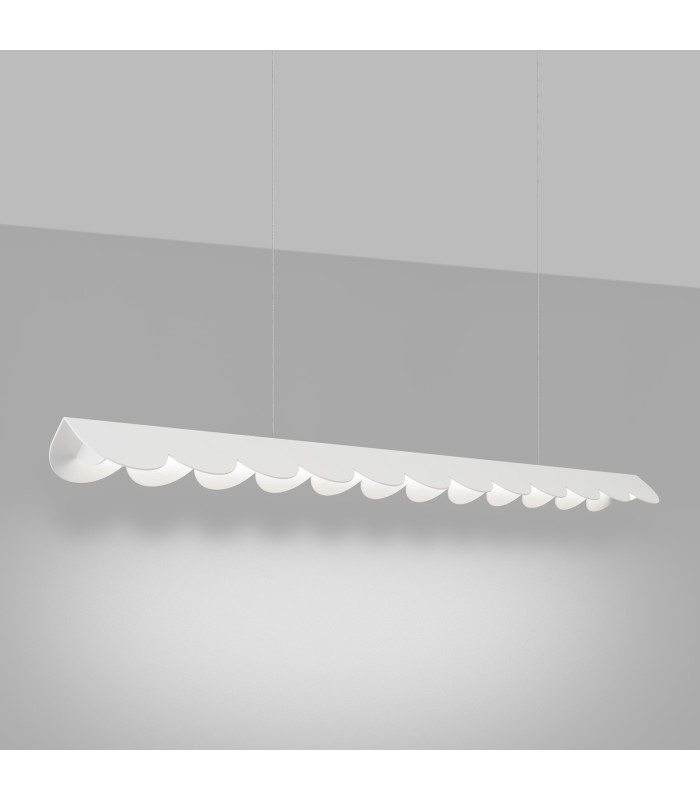 Biscuit 130cm LED Bar Pendant Ceiling Light White 4000K-3
