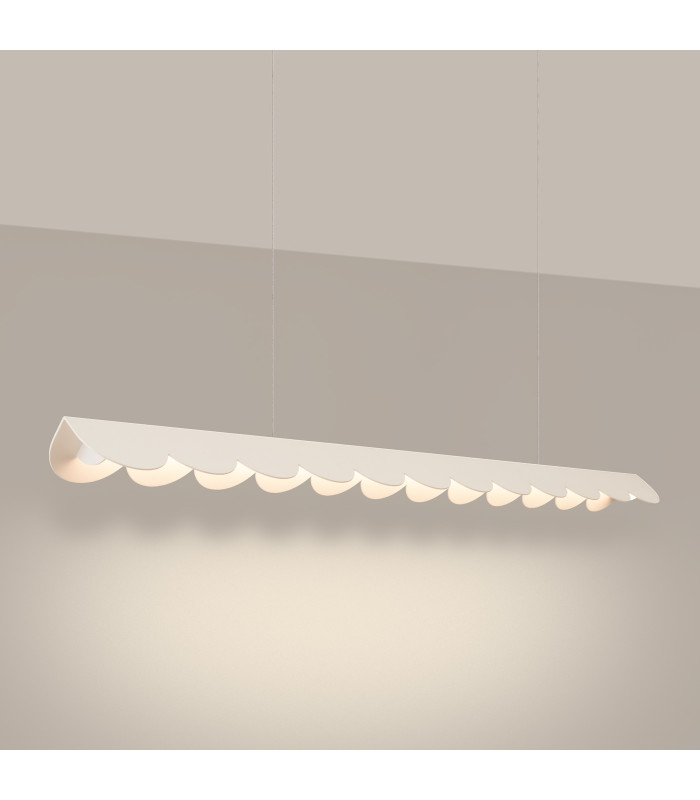 Biscuit 130cm LED Bar Pendant Ceiling Light Beige 3000K-3