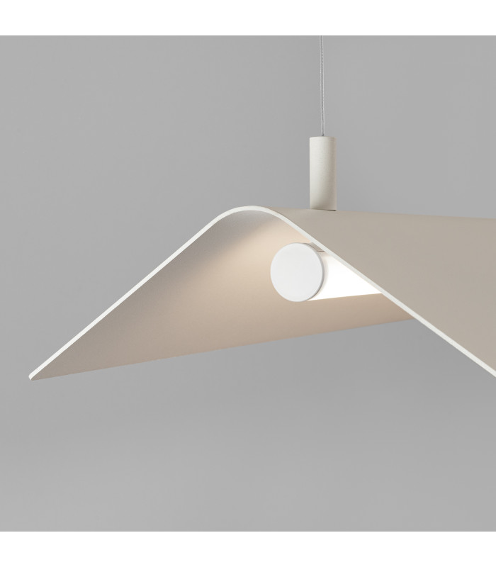 Elva LED Bar Pendant Ceiling Light Beige 4000K-5