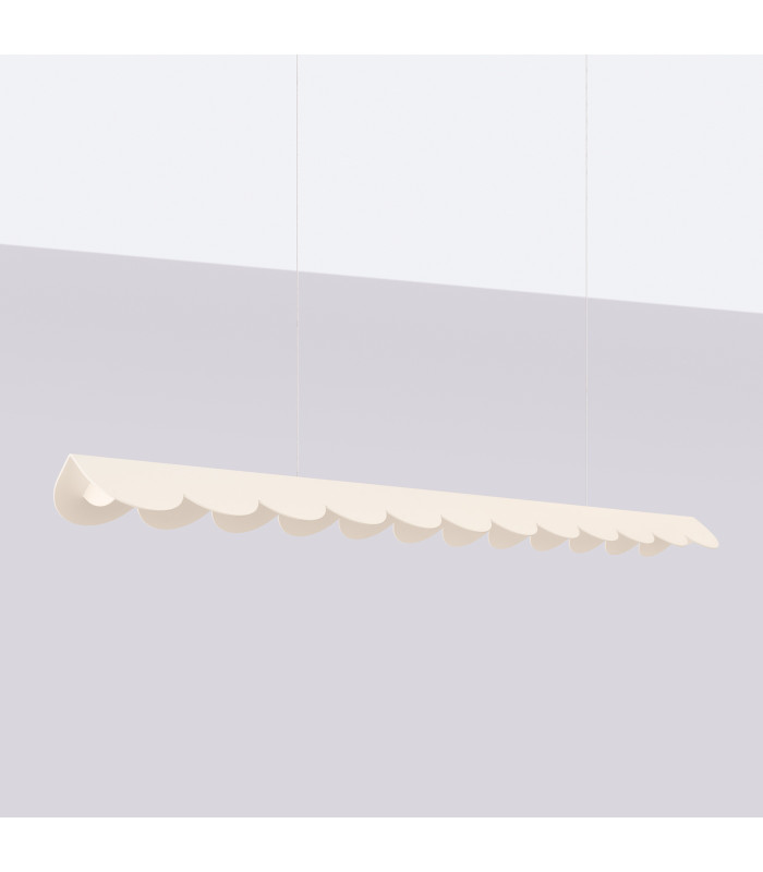 Biscuit 130cm LED Bar Pendant Ceiling Light Beige 4000K-2
