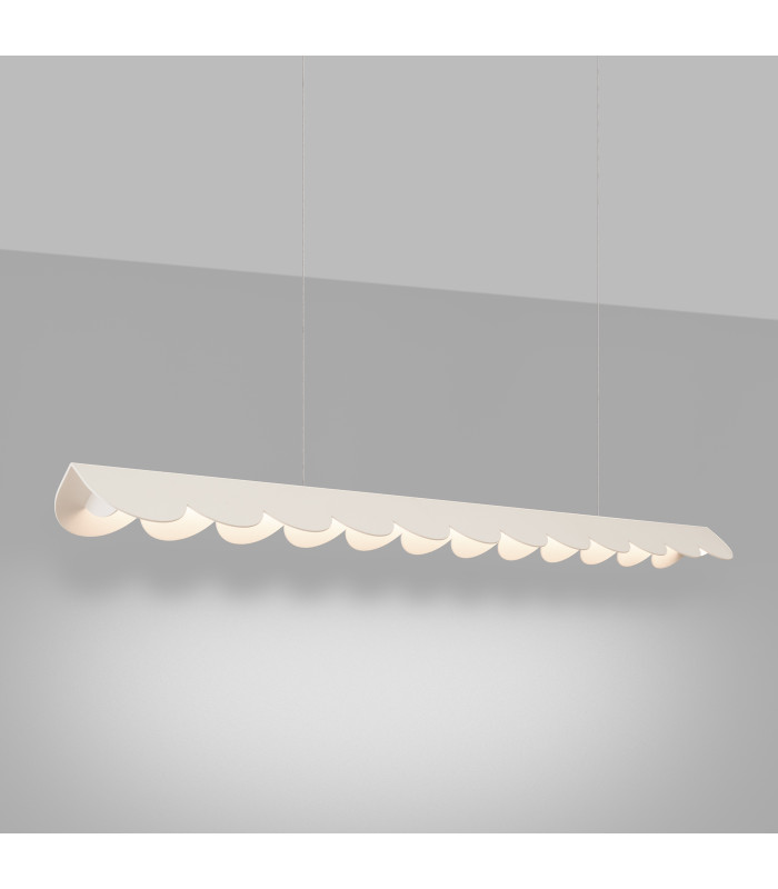 Biscuit 130cm LED Bar Pendant Ceiling Light Beige 4000K-3