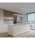 Elva LED Bar Pendant Ceiling Light Beige 3000K-11