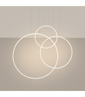 Rio Tripple Ring Integrated LED Pendant Ceiling Light White 3000K-2