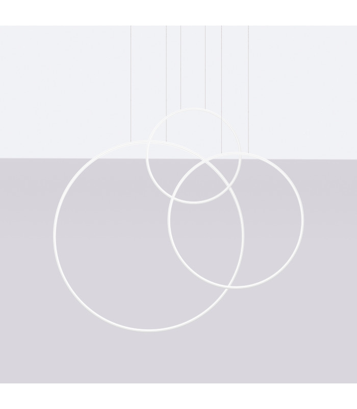 Rio Tripple Ring Integrated LED Pendant Ceiling Light White 3000K-3