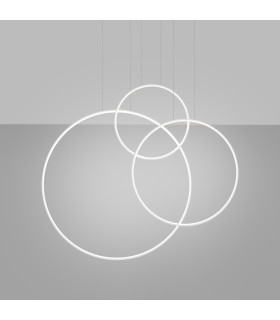 Rio Tripple Ring Integrated LED Pendant Ceiling Light White 4000K-2
