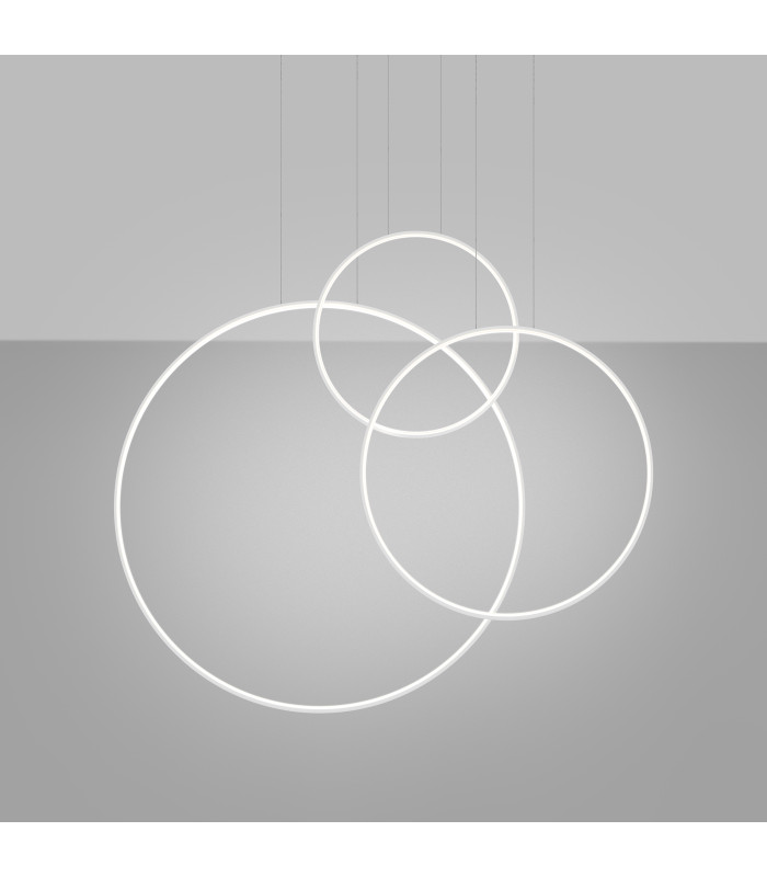 Rio Tripple Ring Integrated LED Pendant Ceiling Light White 4000K-2