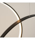 Rio Tripple Ring Integrated LED Pendant Ceiling Light Black 3000K-4