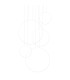 Rio 5 Ring Integrated LED Pendant Ceiling Light White 4000K-1