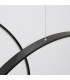 Rio Tripple Ring Integrated LED Pendant Ceiling Light Black 4000K-6