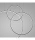Rio Tripple Ring Integrated LED Pendant Ceiling Light Black 4000K-9